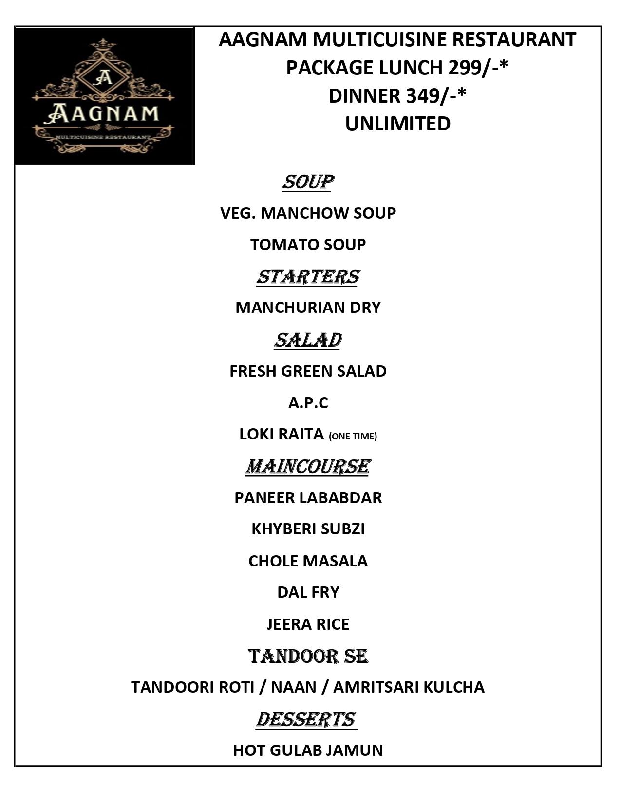 Aagnam Multicuisine Restaurant - Chandkheda