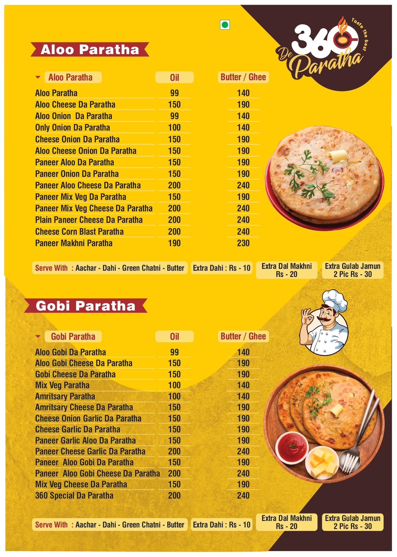 360 De Paratha - Prahladnagar