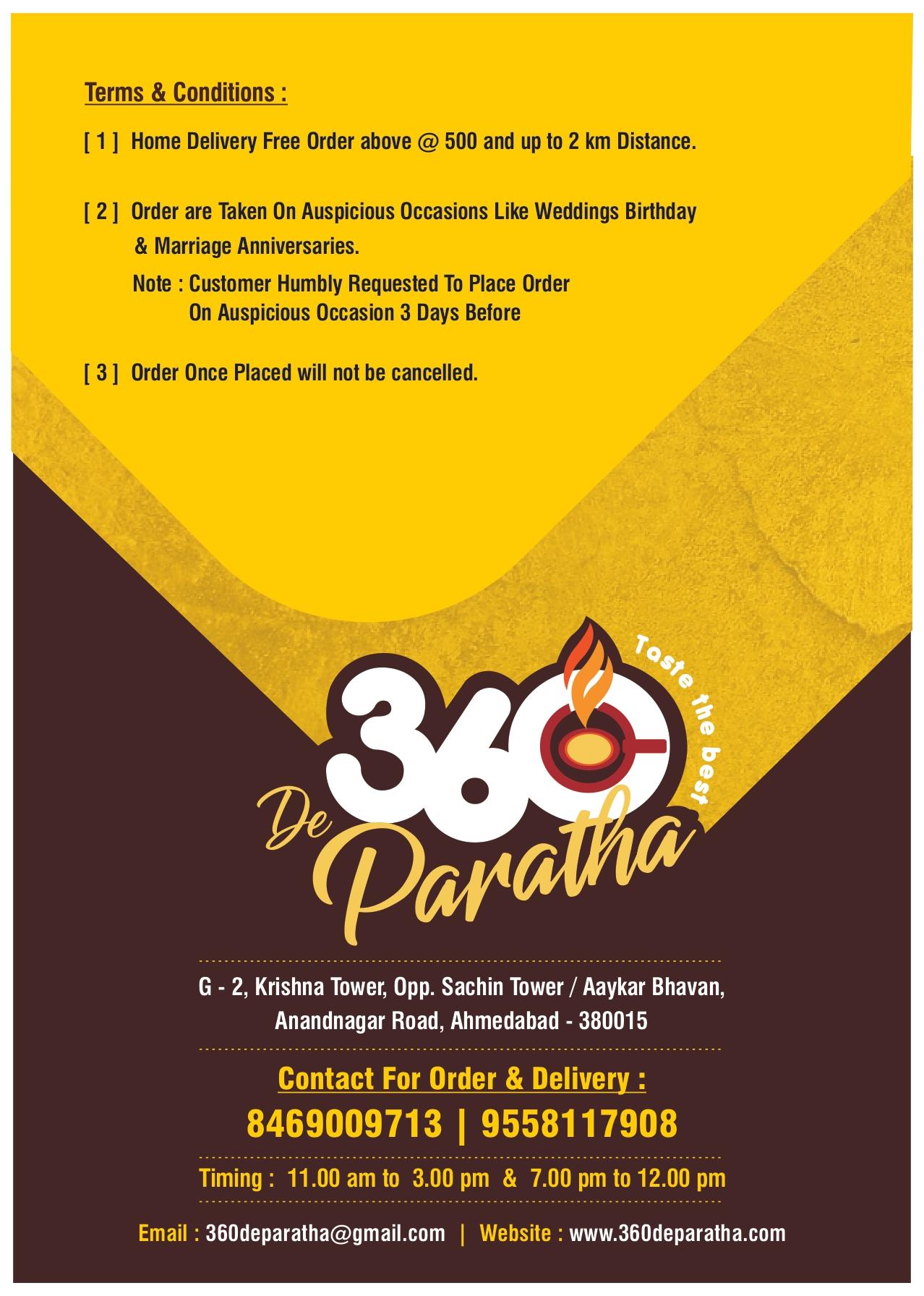 360 De Paratha - Prahladnagar