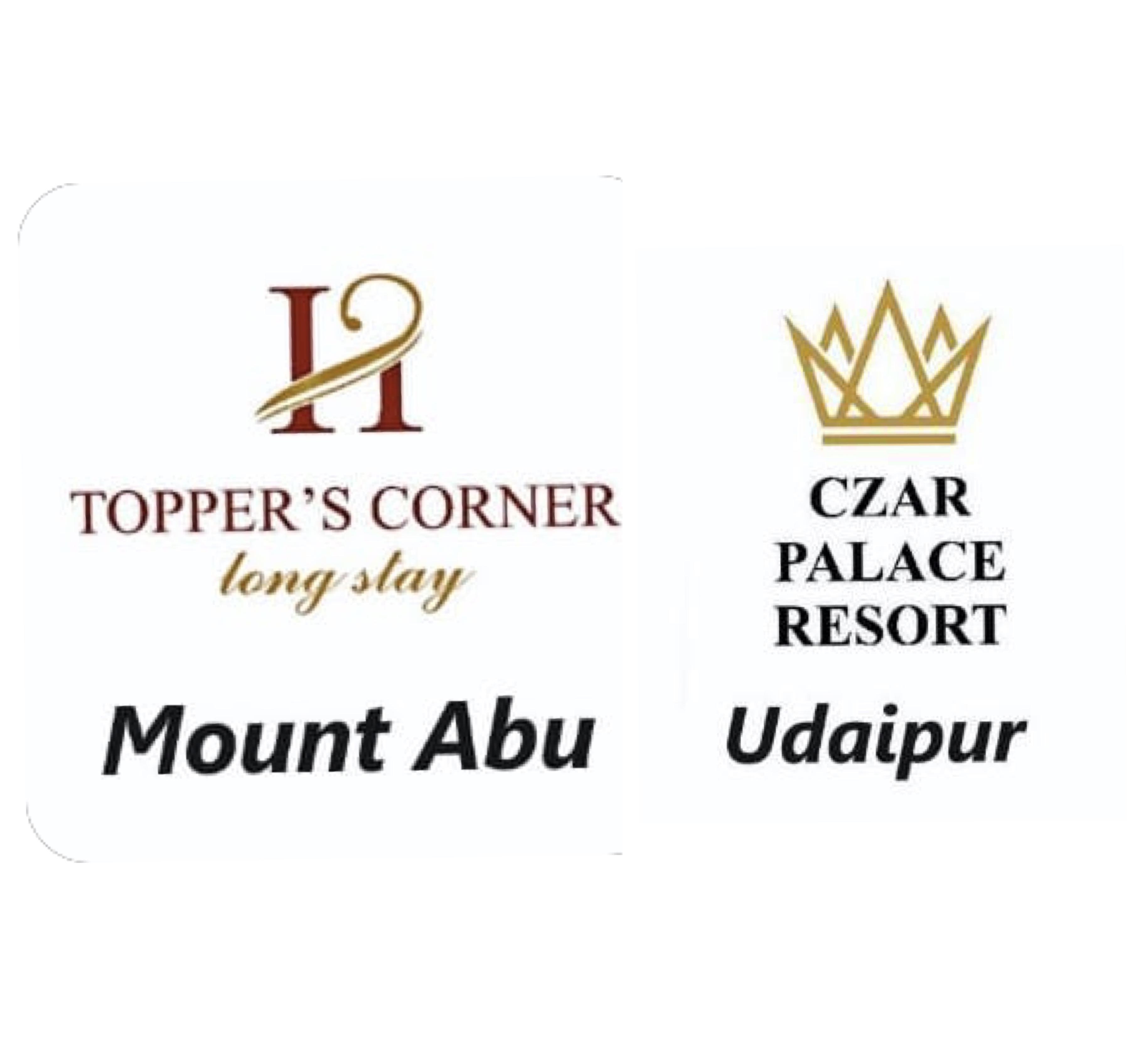 TOPPERS CORNER - MOUNT ABU & CZAR PALACE RESORT - UDAIPUR